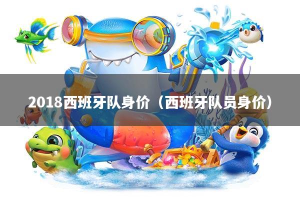 2018西班牙队身价(西班牙队员身价)